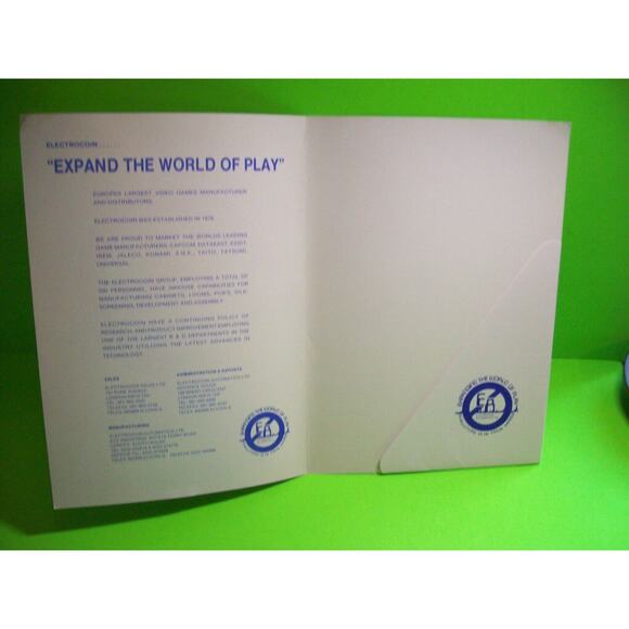 Electrocoin Original Promo Folder Portfolio Arcade Game And Pinball Flyers UK - Picture 2 of 5